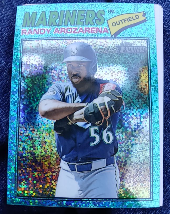 2026 Topps Heritage Chrome #286 Randy Arozarena — front