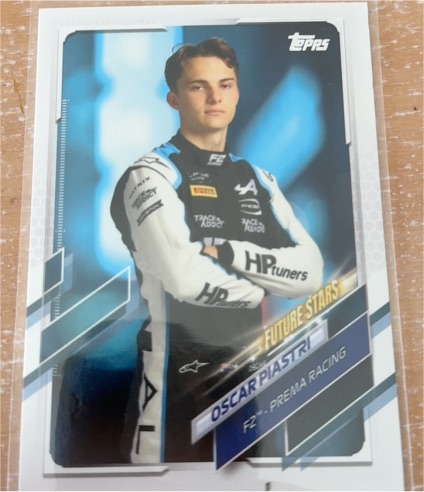 2021 Topps Formula 1 Future Stars #59 Oscar Piastri — front