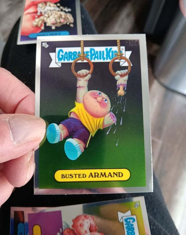 2024 Topps Chrome Garbage Pail Kids #290a Busted Armand — front