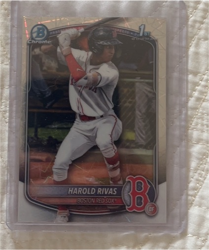 2025 Bowman Chrome Prospects #BCP-216 Harold Rivas — front