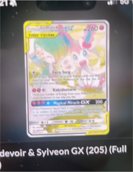 2019 Pokémon Unbroken Bonds #205 Gardevoir & Sylveon GX — front