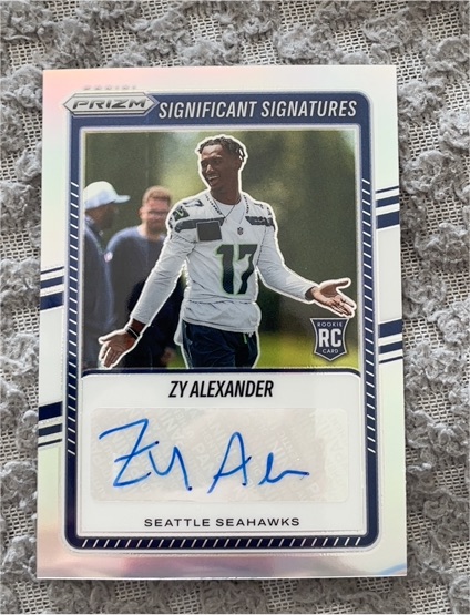 2025 Panini Prizm Significant Signatures #SSI-ZYA Zy Alexander — front