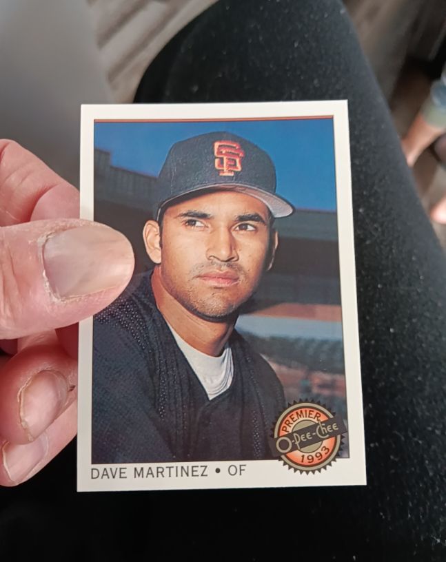 1993 O-Pee-Chee Premier #22 Dave Martinez — front