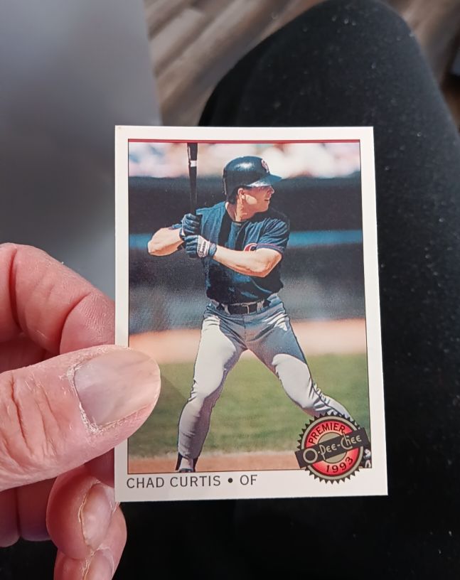 1993 O-Pee-Chee Premier #2 Chad Curtis — front