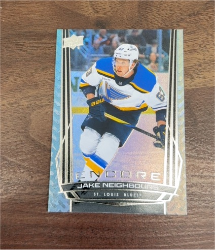 2025-26 Upper Deck Series 2 #E-126 Jake Neighbours Encore St. Louis Blues — front
