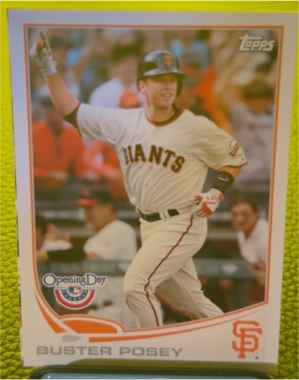 2013 Topps Opening Day #1 Buster Posey — front