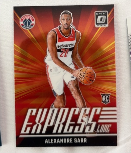 2024-25 Donruss Optic #11 Alexandre Sarr Express Lane Rookie Card — front