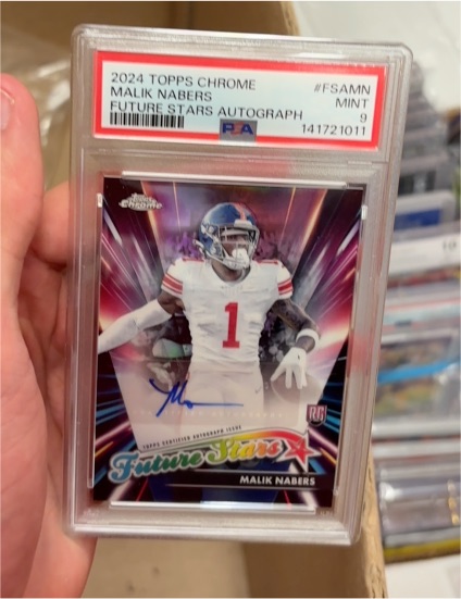 2024 Topps Chrome Future Stars Autograph #FSAMN Malik Nabers — front