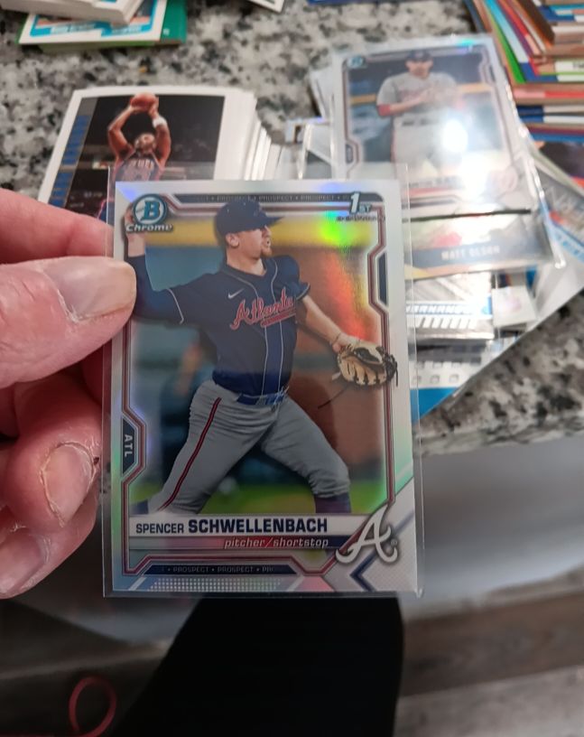 2021 Bowman Chrome Draft #BDC-44 Spencer Schwellenbach — front