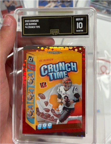 2022 Donruss #CT-4 Joe Burrow Crunch Time — front