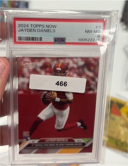 2024 Topps Now #3 Jayden Daniels — front