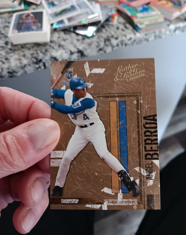 2004 Donruss Leather & Lumber #65 Angel Berroa — front