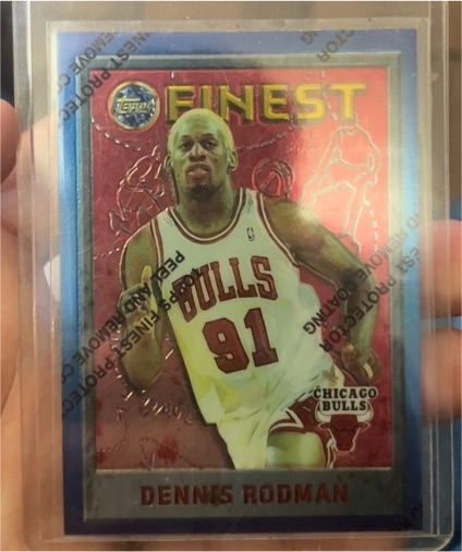 1995-96 Topps Finest #149 Dennis Rodman — front