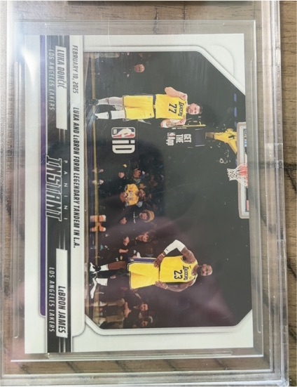 2024-25 Panini Instant #343 Luka Doncic LeBron James — front