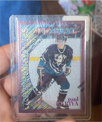 1995-96 Topps Finest #189 Paul Kariya — front