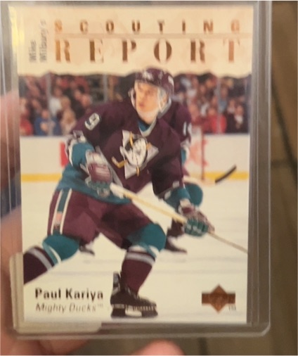 1995 Upper Deck Scouting Report #245 Paul Kariya — front