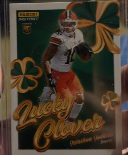 2025 Panini Instant #13 Quinshon Judkins Lucky Clover — front