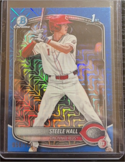 2025 Bowman Draft Chrome #BDC-20 Steele Hall Mojo Refractor — front