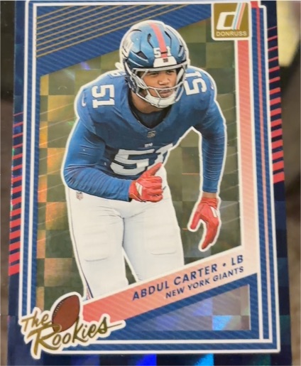 2025 Panini Donruss #4 Abdul Carter The Rookies — front