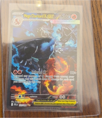 Mega Charizard X EX 125/094 Phantasmal Flames — front