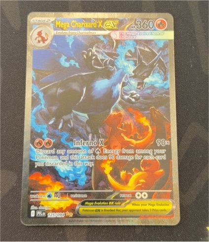 2021 Pokemon TCG Mega Charizard X EX 125/094 Phantasmal Flames — front