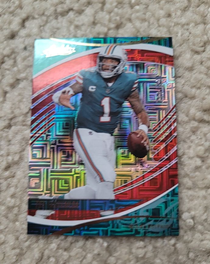 2025 Panini Absolute #41 Tua Tagovailoa Orange Mosaic — front