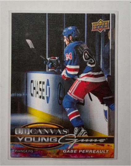 2025-26 Upper Deck Series 2 Canvas Young Guns #C-225 Gabe Perreault — front