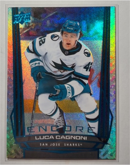 2025-26 Upper Deck Series 2 Encore #E-107 Luca Cagnoni — front