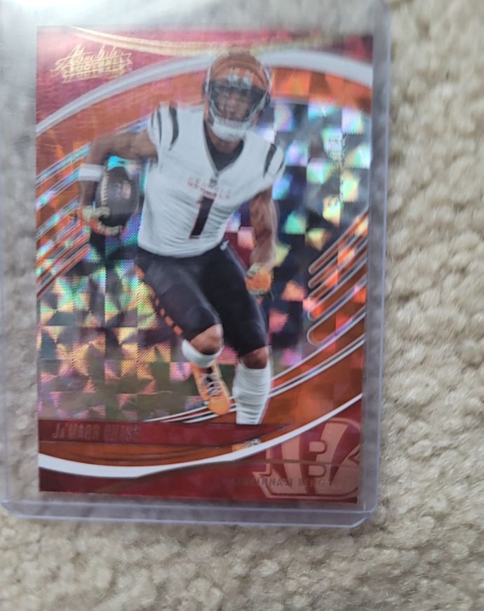 2025 Panini Absolute #74 Ja'Marr Chase Orange Mosaic — front