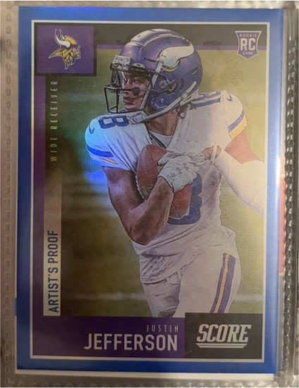 2020 Panini Chronicles Score #449 Justin Jefferson — front