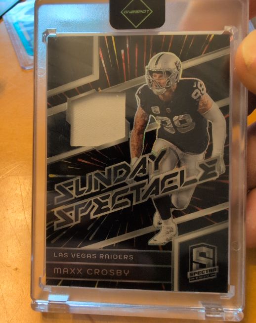 2024 Panini Spectra Sunday Spectacle #SS-MCY Maxx Crosby — front
