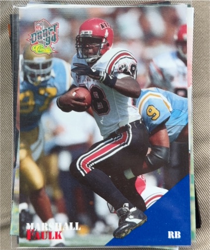 1994 Classic NFL Draft #PR1 Marshall Faulk — front