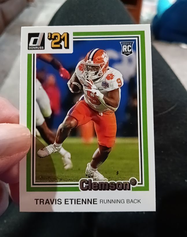 2021 Donruss Draft Picks Retro #42 Travis Etienne RC — front