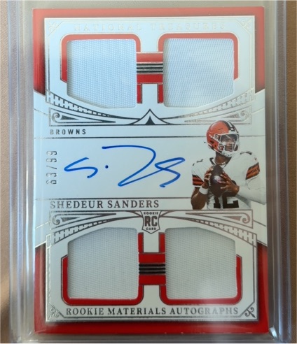2025 Panini National Treasures #63 Shedeur Sanders — front