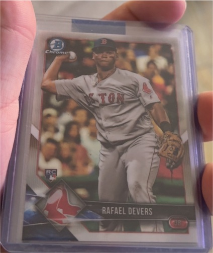 2018 Bowman Chrome #8 Rafael Devers — front