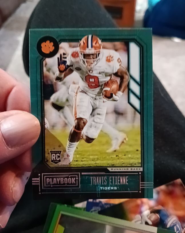 2021 Panini Chronicles Draft Picks Playbook #342 Travis Etienne — front