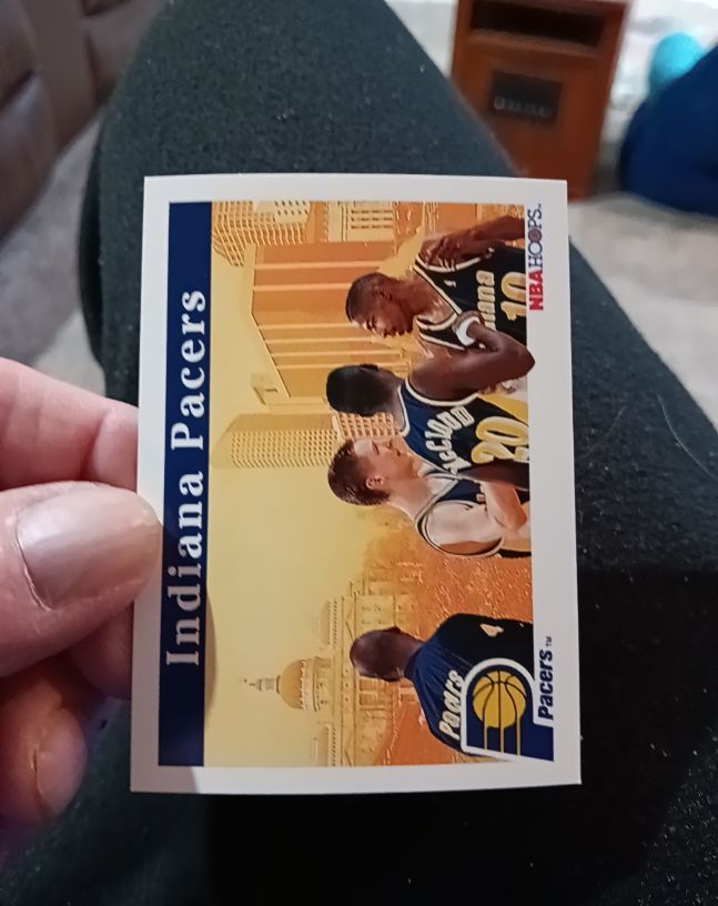 1992 NBA Hoops #276 Indiana Pacers — front