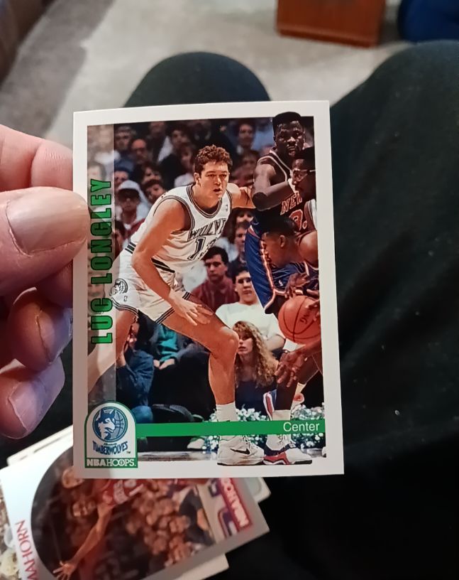 1992-93 NBA Hoops #138 Luc Longley — front