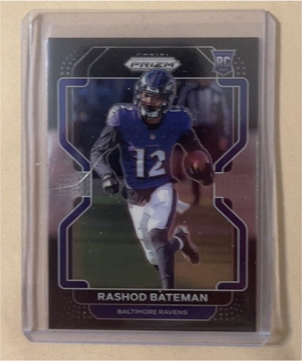2021 Panini Chronicles Prizm Black #PB-12 Rashod Bateman — front