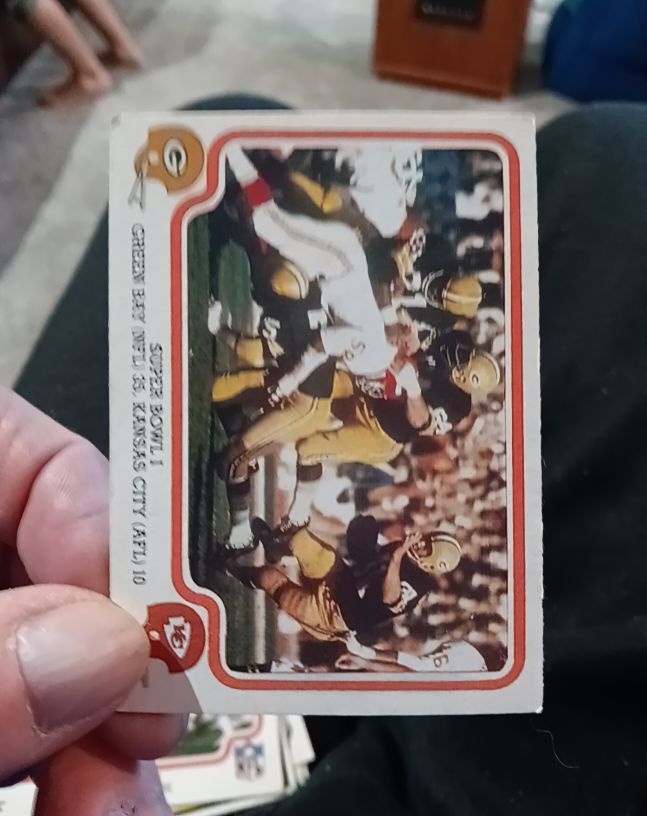 1979 Fleer Team Action #57 Green Bay Packers / Kansas City Chiefs — front