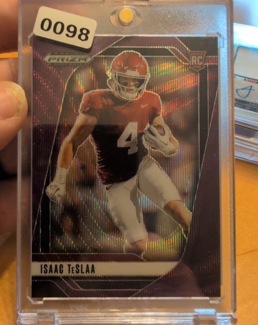 2025 Panini Prizm Draft Picks #129 Isaac Teslaa — front