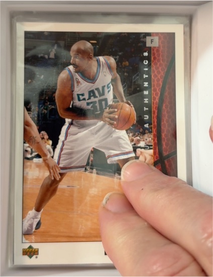 2000 Upper Deck Derek Anderson Authentic F Cleveland Cavaliers — front