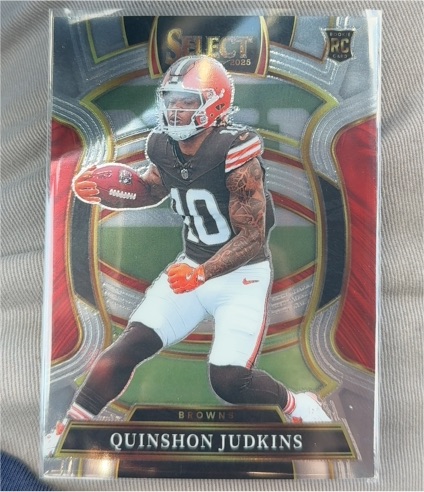 2025 Panini Select #55 Quinshon Judkins Cleveland Browns Rookie Card — front