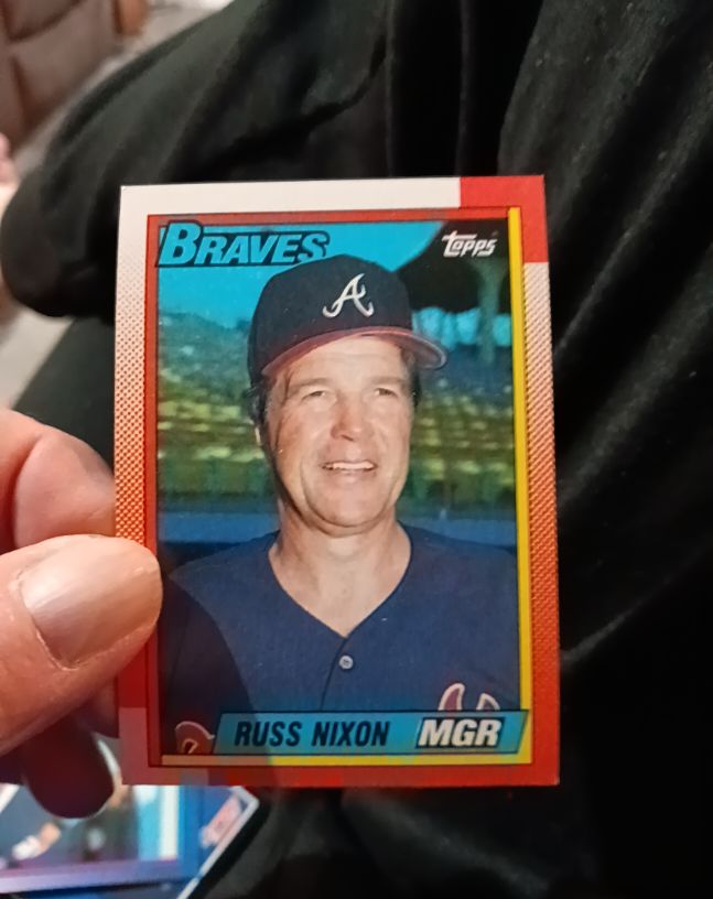 1990 Topps #171 Russ Nixon Atlanta Braves — front