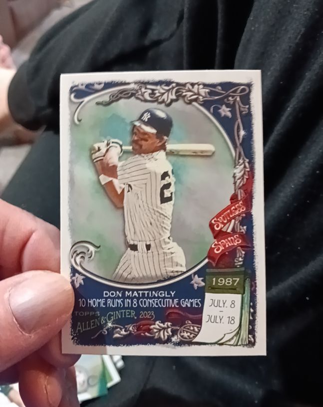 2023 Topps Allen & Ginter #SS-8 Don Mattingly — front