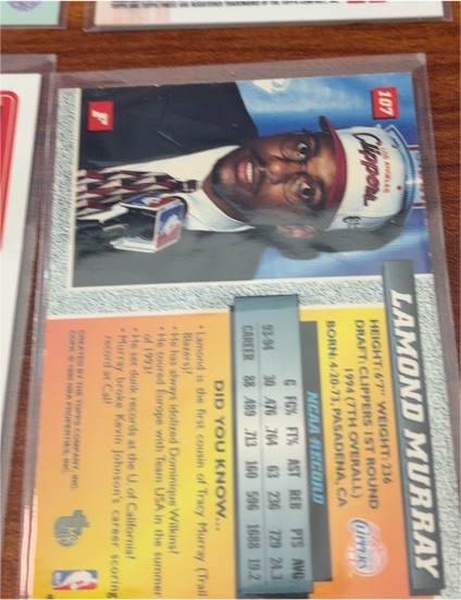 1992 Fleer #107 Lamond Murray — front