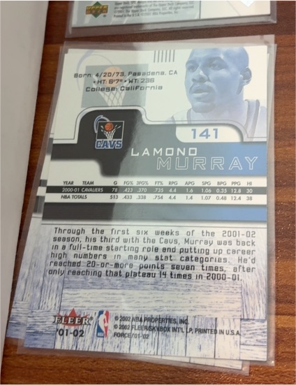 2001-02 Fleer #141 Lamond Murray — front