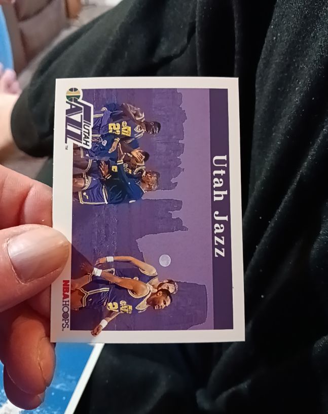 1992-93 NBA Hoops #291 Utah Jazz Team Card — front
