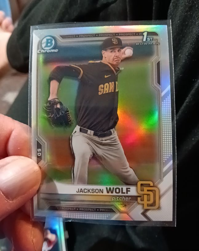2021 Bowman Draft Chrome #BDC-141 Jackson Wolf — front