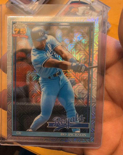2026 Topps Series 1 Chrome 75th Anniversary #91C-5 Bo Jackson — front